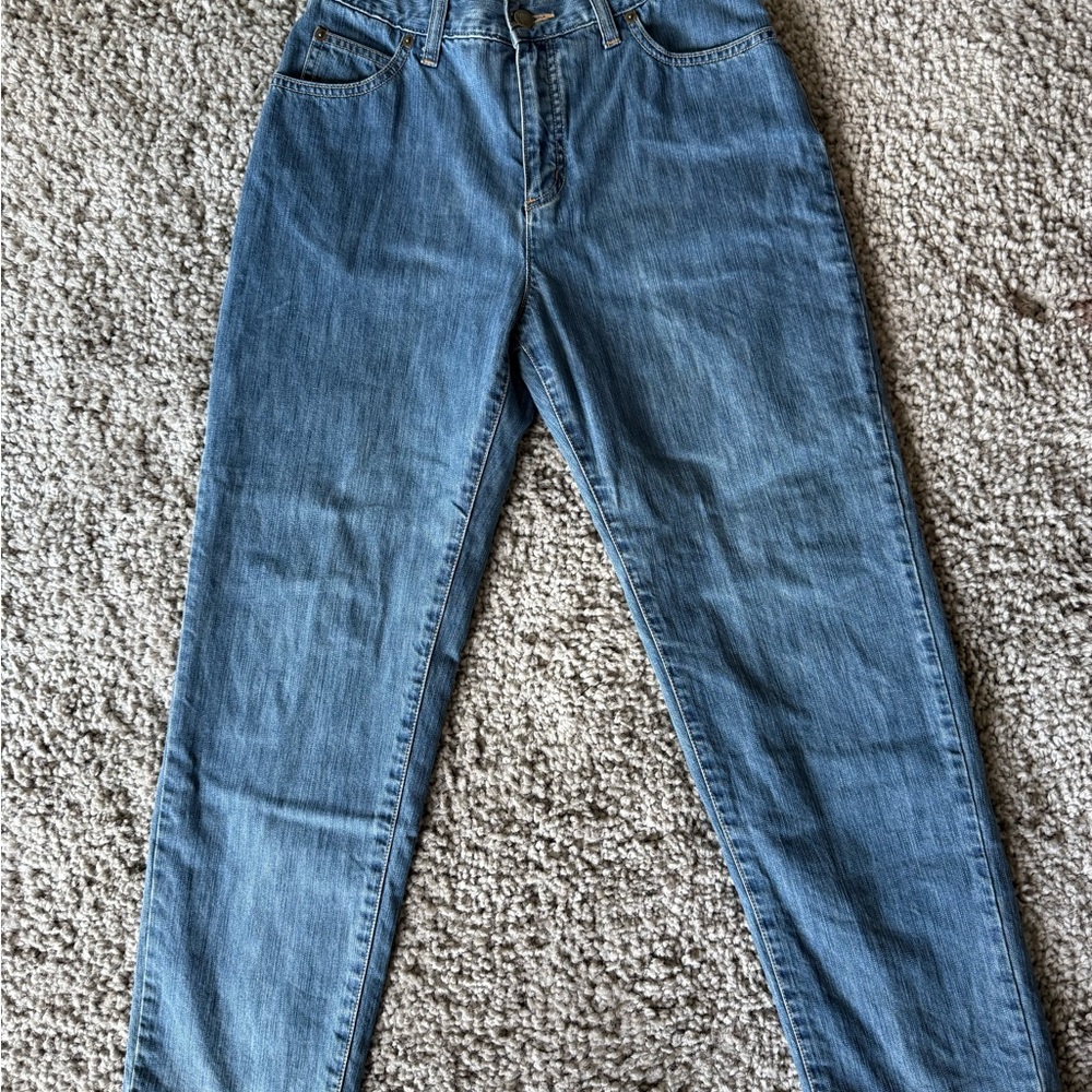 Lands' End Blue Straight Leg Jeans